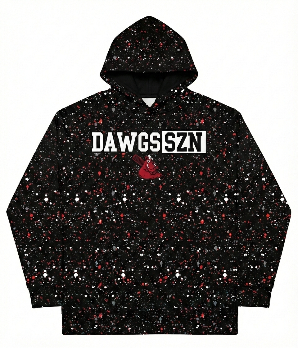 DAWGS SZN Hoodie - Splatter Print