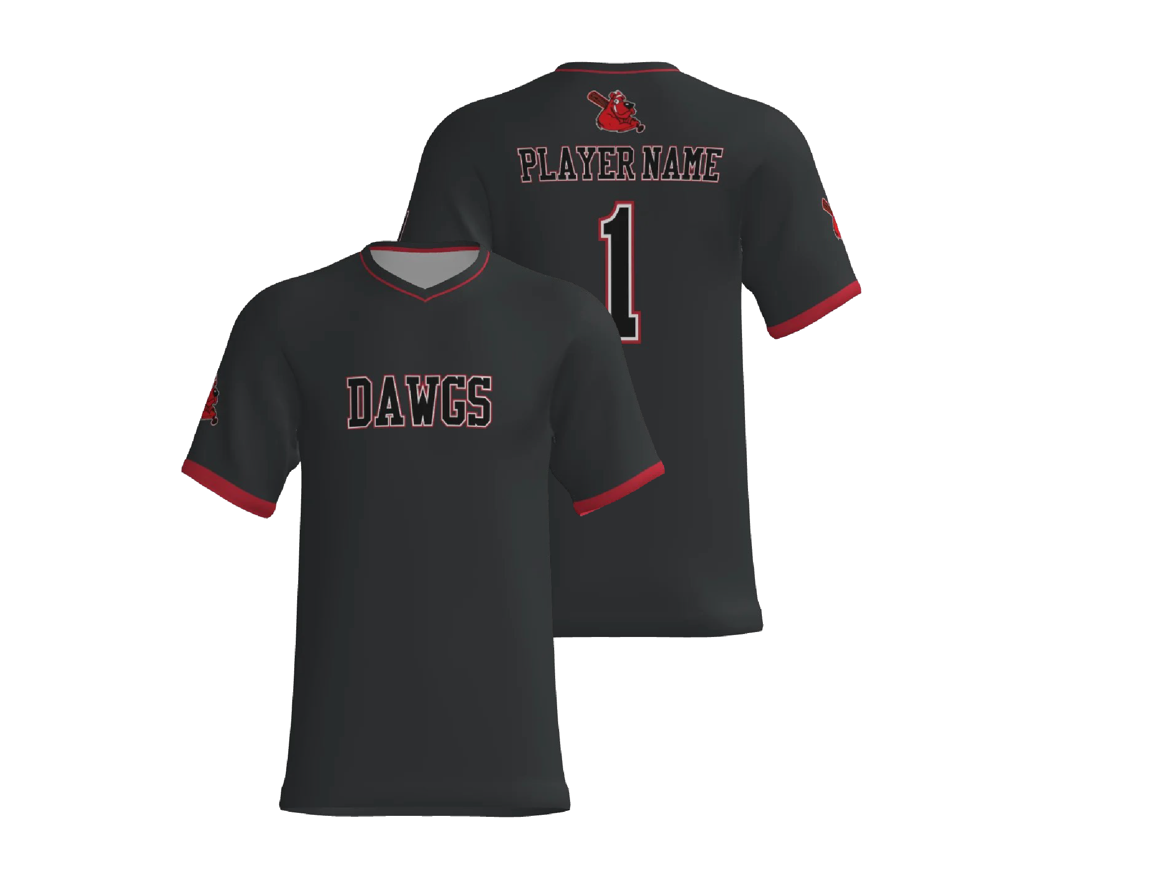 Black DAWGS Jersey